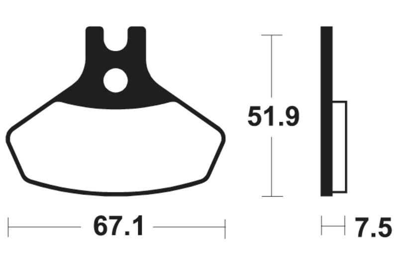 Tecnium MX/ATV Snerited Metal спирачни накладки - MO407 1022906