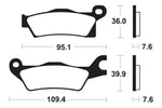 Tecnium MX/ATV Snerited Metal Breaks Pads - MO411 1022909