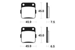 Tecnium MX/ATV Snerited Metal Brake накладки - MO62 1022916