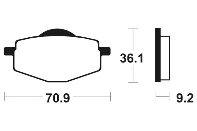 Tecnium MX/ATV Snerited Metal спирачни накладки - MO75 1022918