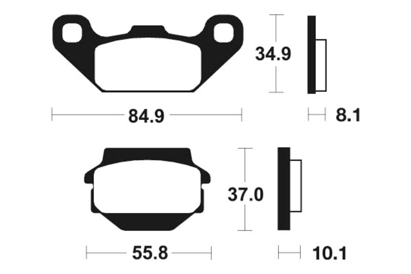 Tecnium MX/ATV Snerited Metal спирачни накладки - MO91 1022924