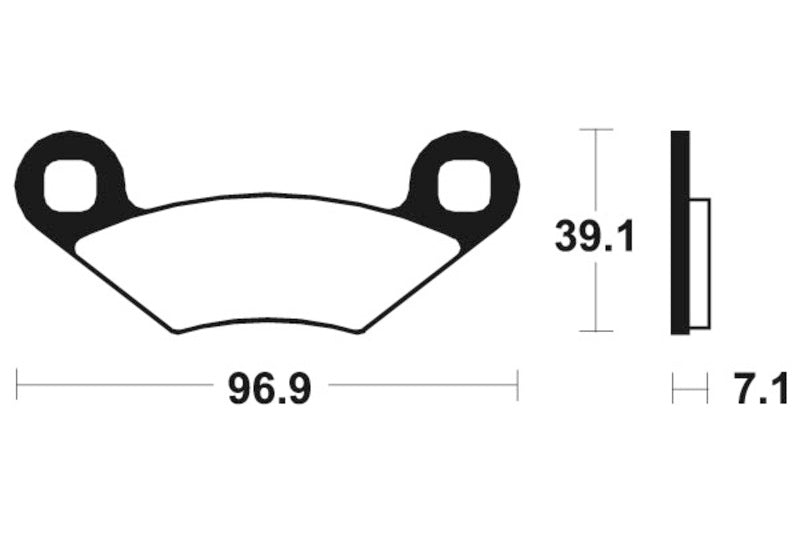 Tecnium MX/ATV Snerited Metal Breaks Pads - MOA142 1022927