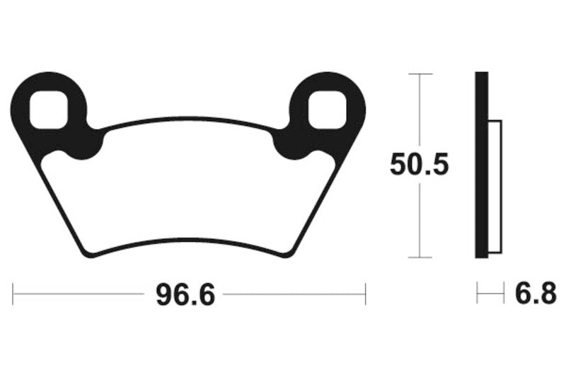 Tecnium MX/ATV Snerited Metal Brake накладки - MOA300 1022935