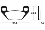 Tecnium MX/ATV Snerited Metal спирачни накладки - MOA322 1022936