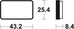 Tecnium MX/ATV Snerited Metal Brake накладки - MOA327 1022937