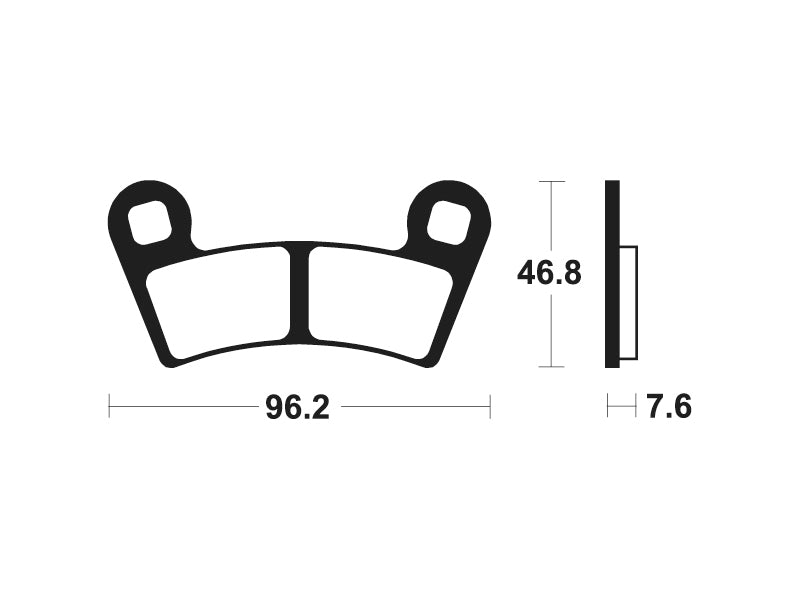 Tecnium MX/ATV Snerited Metal Brake накладки - MOA398 1022939