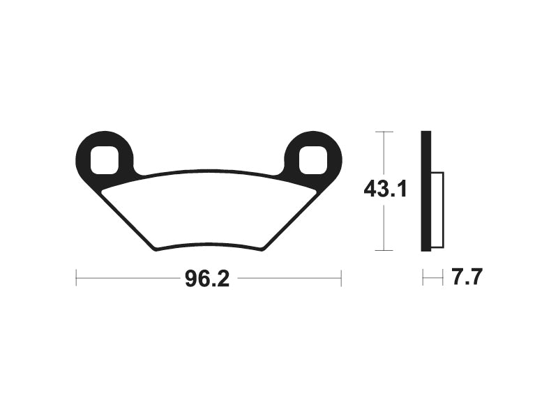 Tecnium MX/ATV Snerited Metal Breaks Pads - MOA399 1022940