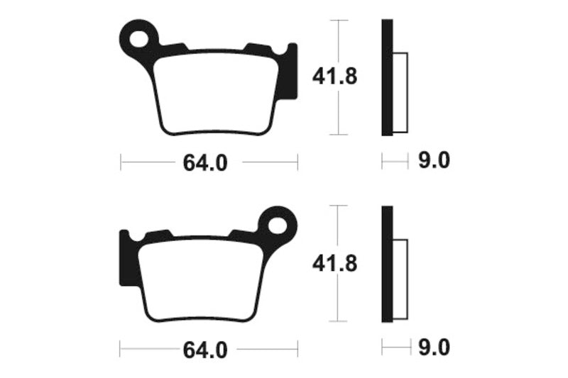 Tecnium Racing MX/ATV Snerited Metal Breaks накладки - MOR291 1022976