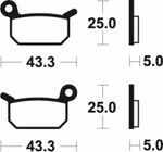 Tecnium Racing MX/ATV Snerited Metal Breaks накладки - MOR294 1022977