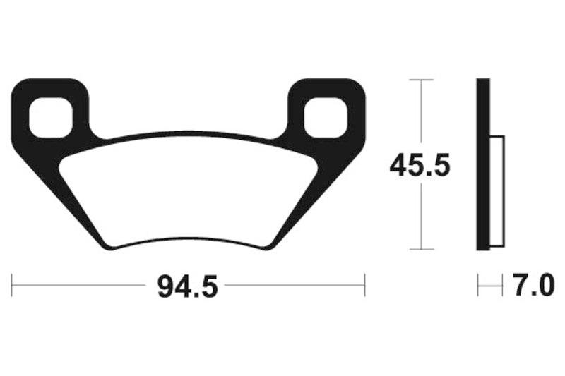 Tecnium Racing MX/ATV Snerited Metal Breaks накладки - MOR322 1022987