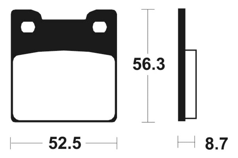 Изпълнение на Tecnium Street Snured Metal Brake накладки - MR201 1023054