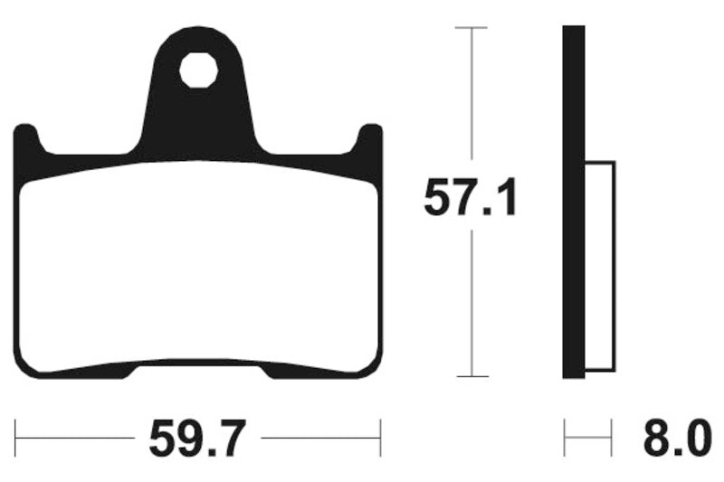 Изпълнение на Tecnium Street Snured Metal Brake накладки - MR215 1023057