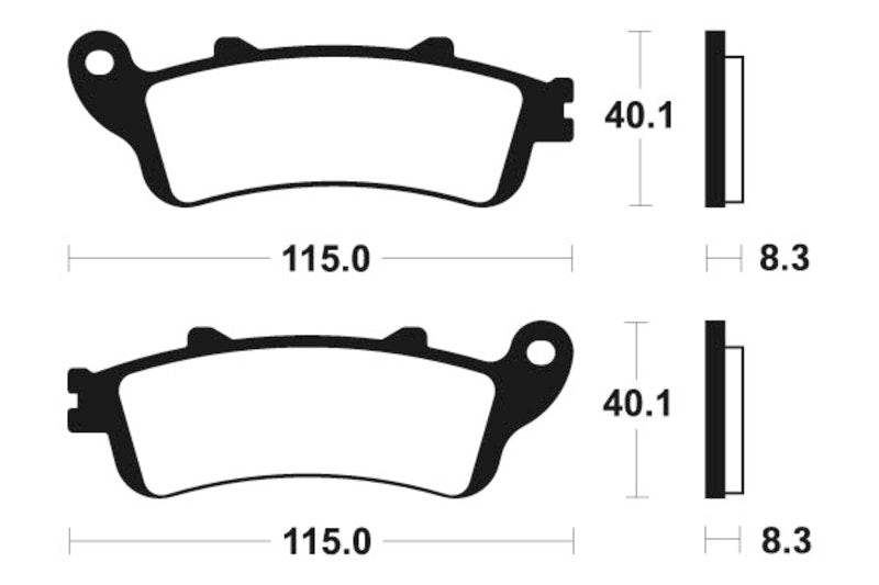 Изпълнение на Tecnium Street Snerited Metal спирачни накладки - MR236 1023062