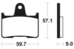 Изпълнение на Tecnium Street Snerited Metal спирачни накладки - MR265 1023066