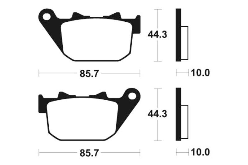 Изпълнение на Tecnium Street Snured Metal Brake накладки - MR308 1023073