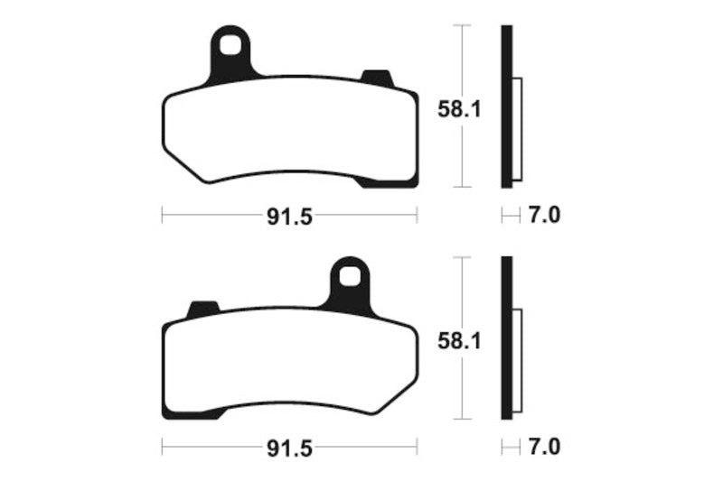 Изпълнение на Tecnium Street Snured Metal Brake накладки - MR330 1023077