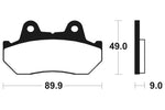 Изпълнение на Tecnium Street Snured Metal Brake накладки - MR72 1023099