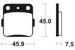 Изпълнение на Tecnium Street Snured Metal Brake накладки - MR92 1023104