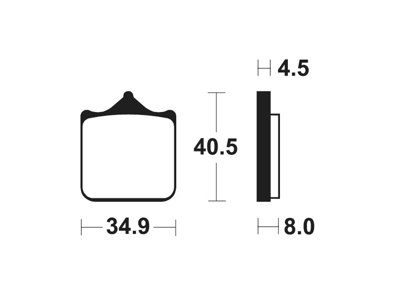 Tecnium Professional Racing Snerited Metal Brake накладки - MSR370 1023172