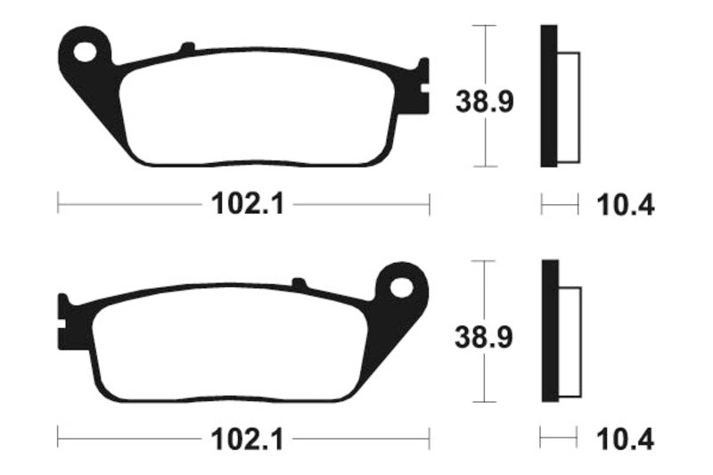 Tecnium maxi Scooter Snerited Metal спирачни накладки - MSS154 1023181