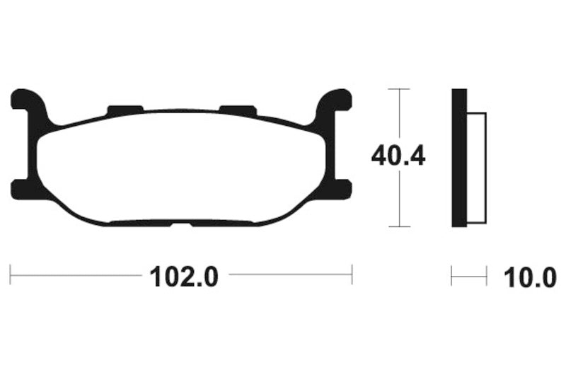 Tecnium maxi Scooter Snerited Metal спирачни накладки - MSS163 1023182