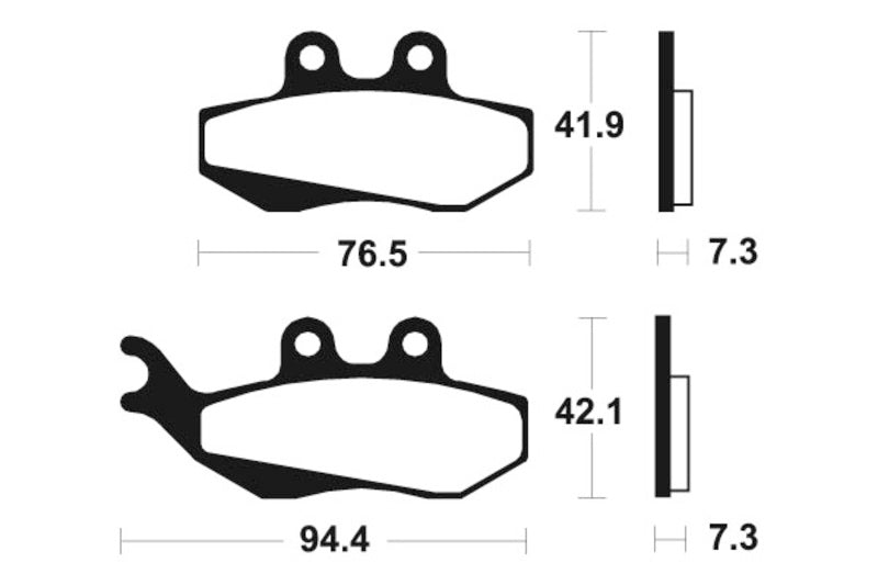 Tecnium maxi Scooter Snerited Metal спирачни накладки - MSS189 1023185