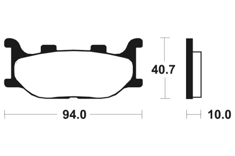 Tecnium maxi Scooter Snerited Metal спирачни накладки - MSS191 1023186