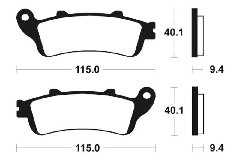 Tecnium maxi Scooter Snerited Metal спирачни накладки - MSS222 1023189