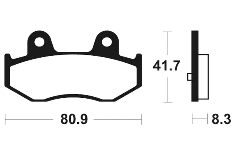 Tecnium Maxi Scooter Sintered Metal Brake Pads - MSS281 1023205