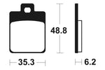 Tecnium maxi Scooter Snerited Metal спирачни накладки - MSS368 1023220