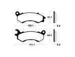 Tecnium maxi Scooter Snerited Metal спирачни накладки - MSS373 1023222