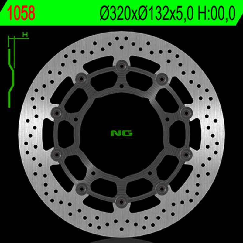 NG спирачен диск 1058