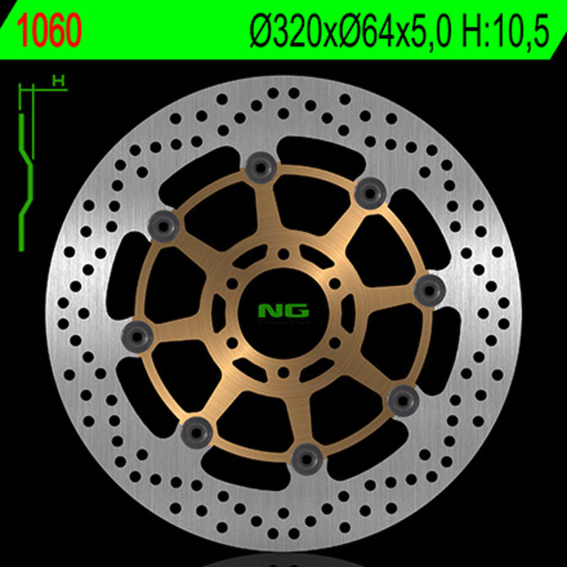 NG спирачен диск кръг 1060