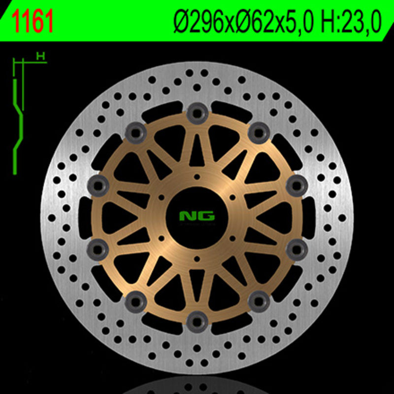 Ng brake disc round 1161g