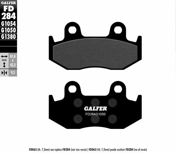 Galfer Brake Pad Semi Metal Scooter FD284G1050