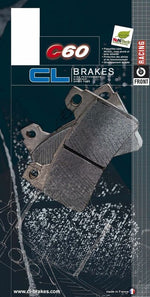 CL BRAKES Рейсинг синтеровани метални спирачни накладки - 1177C60 1177C60 