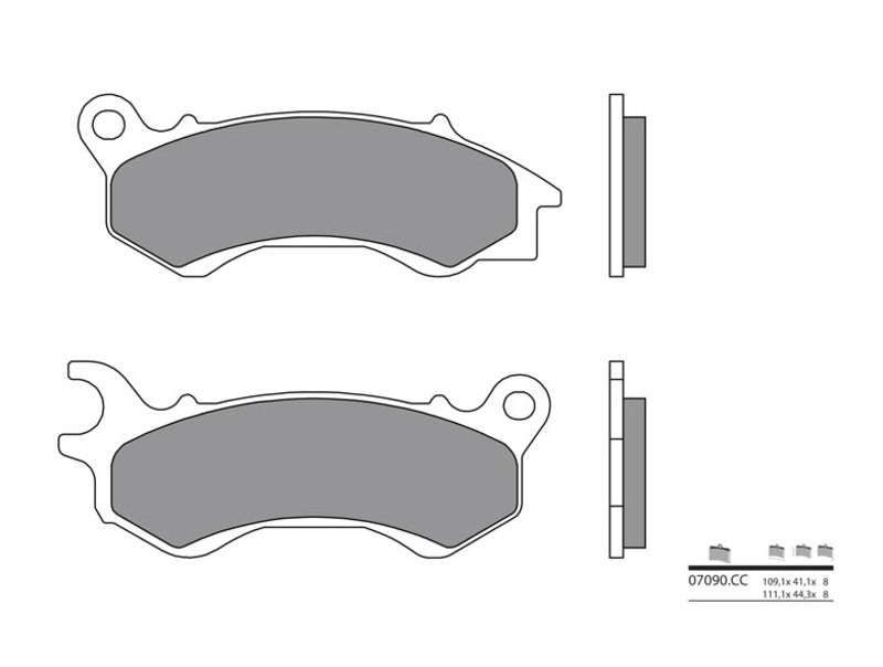 BREMBO Scooter Carbon Ceramic Brake pads - 07090CC 07090