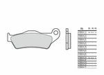 BREMBO Off-Road Sintered Metal Brake pads - 07BB04SX 07BB04SX