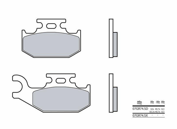 Brembo Off -Road Sintered Metal спирачни накладки - 07gr74sd 07gr74sd