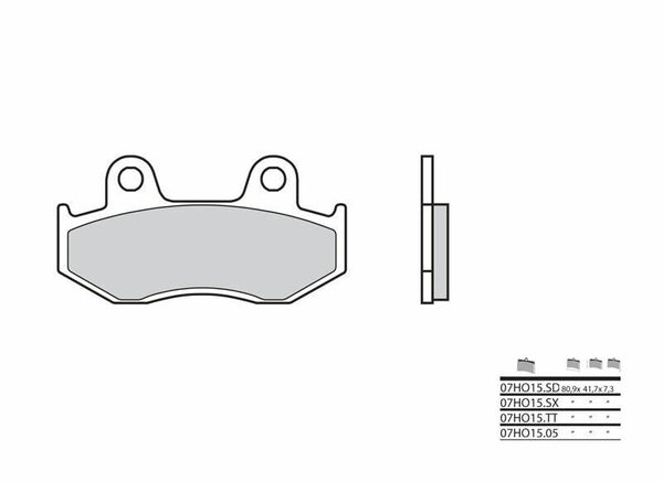 Brembo Off -Road Sintered Metal Brake накладки - 07HO15SD 07HO15SD