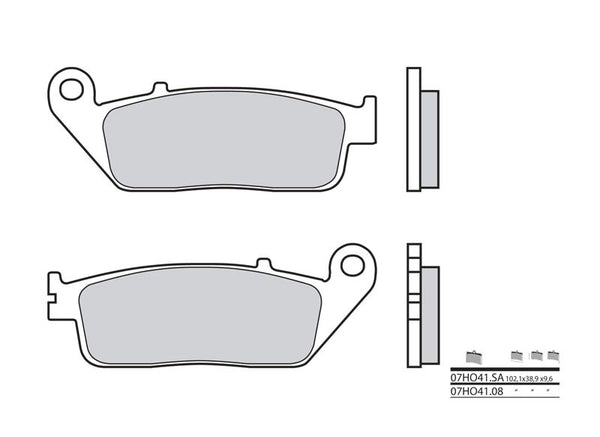 Brembo Street Snerited Metal спирачни накладки - 07HO41LA 07HO41LA