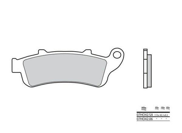 Brembo Street Snerited метални спирачни накладки - 07HO42SA 07HO42SA