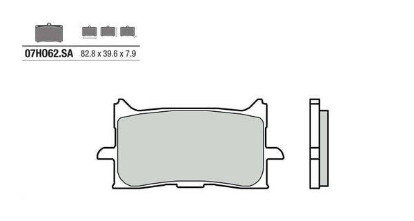 Brembo Street Snerited Metal спирачни накладки - 07HO62SA 07HO62SA