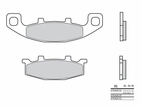 Brembo Street Carbon Ceramic спирачни накладки - 07KA0933 07KA0933