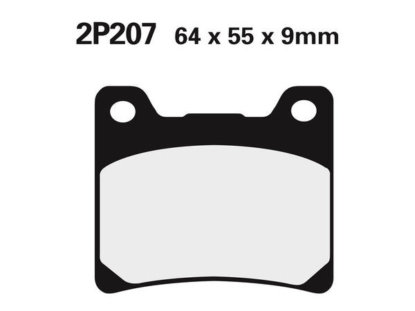 Nissin Street Semi-Metallic Brake Pads-2p-207Ns 2p-201ns