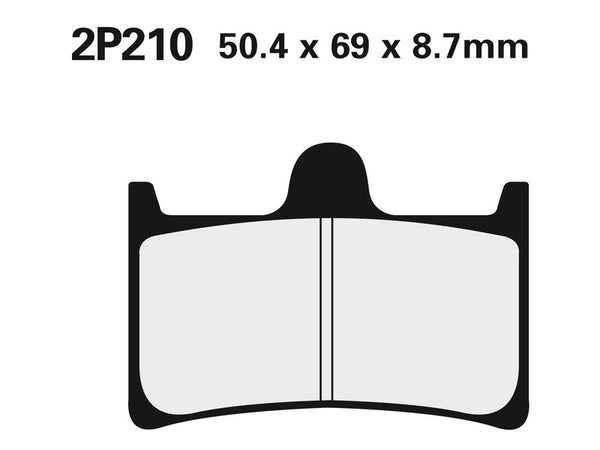 Nissin Street /Off-Road Sintered Metal Brake Pads-2p-210st 2p-210st