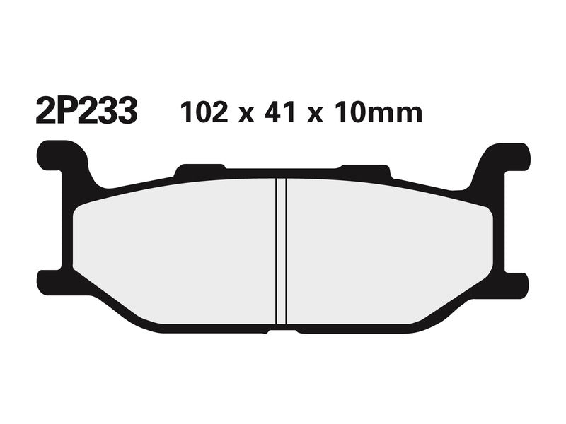 NISSIN Street полуметални спирачни накладки - 2P-233NS 2P-233NS 