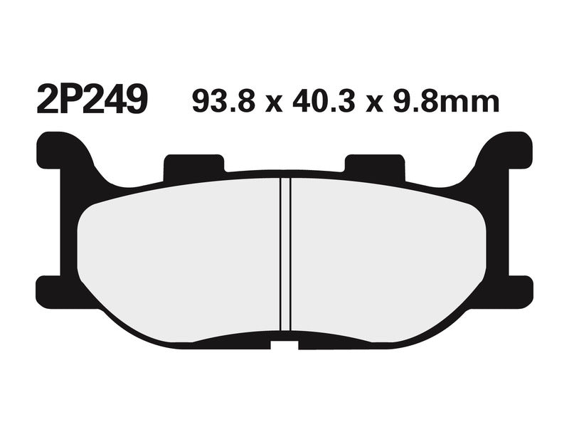 NISSIN Street /Off-Road синтеровани метални спирачни накладки - 2P-249ST 2P-249ST 