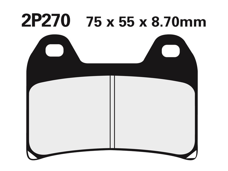 NISSIN Street Semi-Metallic Brake pads - 2P-270NS 2P-270NS