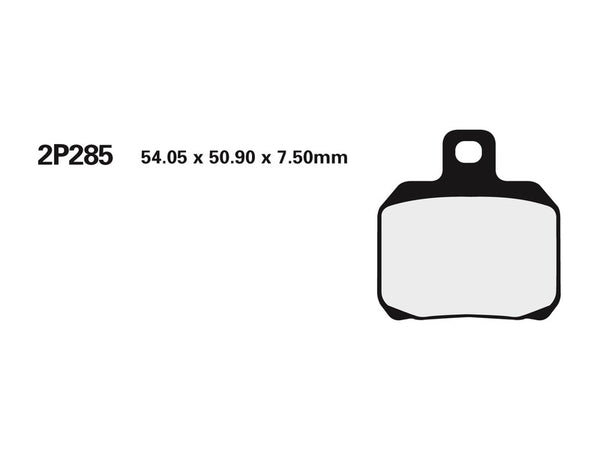 NISSIN Street /Off-Road Sintered Metal Brake pads - 2P-285ST 2P-285ST 